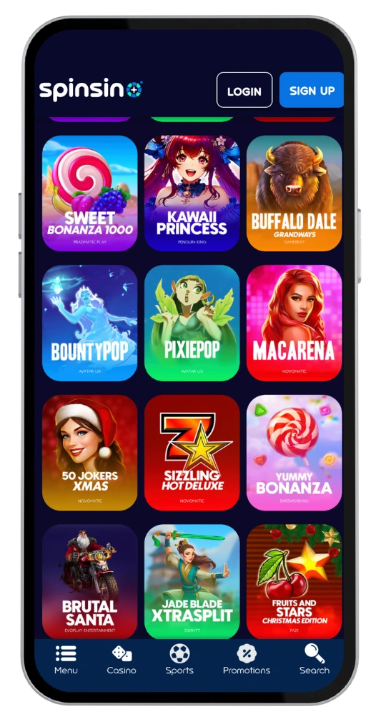 Spinsino online